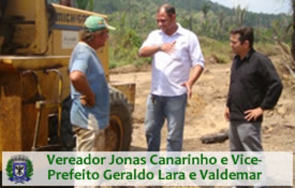 Vereador Jonas Canarinho vistoria obras na zona rural de Aripuana