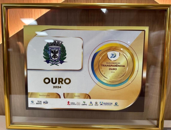 Câmara Municipal de Aripuanã Recebe Selo OURO do TCE-MT