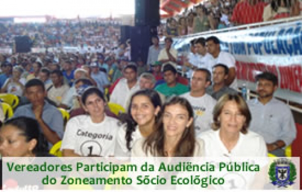 Vereadores participam de audiência Publica do ZSEE
