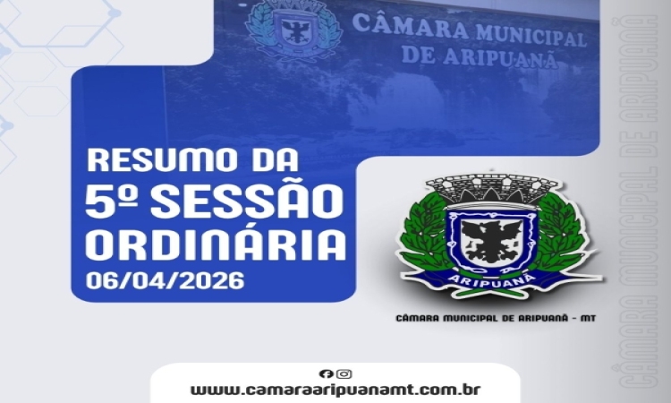 Resumo da Sessão Ordinária do dia 06/04/2026